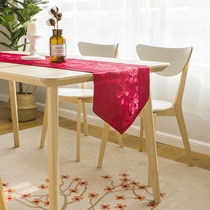 European style pastoral jacquard waterproof table flag modern simple coffee table table flag can be customized dining room living room table flag cover cloth towel