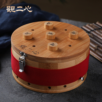 Moxibustion box wooden abdomen Palace cold and hot moxibustion pot round back hip hanging moxibustion box children with moxibustion home
