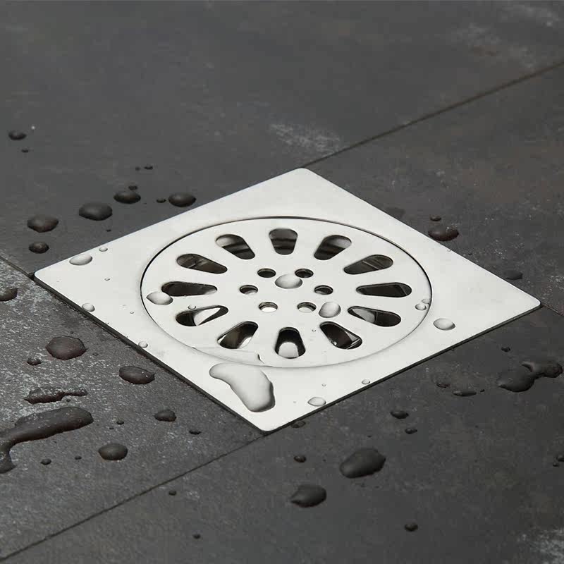 直排不锈钢浴室厨房阳台洗衣机公共露台广场大排量工程下排水地漏