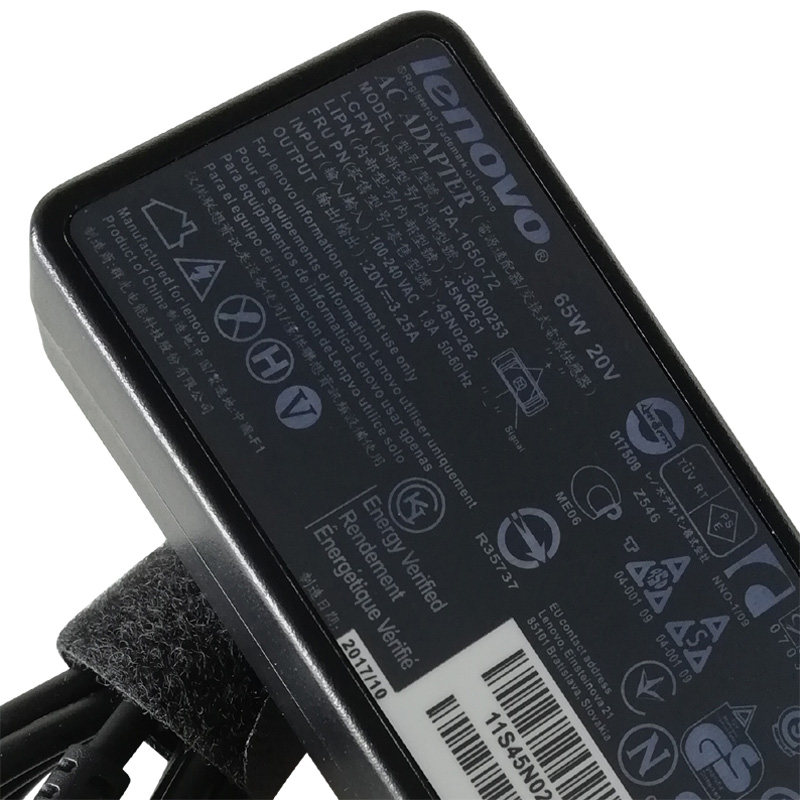 全新原装联想 lenovo 20v 3.25a 65w 电源 adlx65nlc3a 方口 光宝