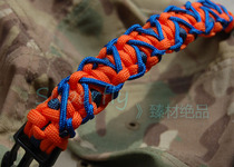American military version customized field survival Air Force pilot orange and blue rescue color tactical paracord bracelet bracelet