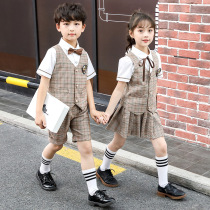 Kindergarten Garden Clothing Summer Clothing Graduation Photos Clothing Ingléal Maulle Chia Shirt Suit Elementary School Uniforms Class Clothing Suit