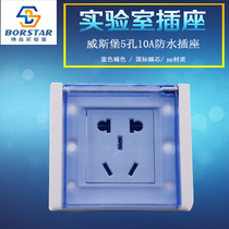 Waterproof socket Fume hood laboratory socket Reagent rack three-hole socket 110A 16A small side table socket