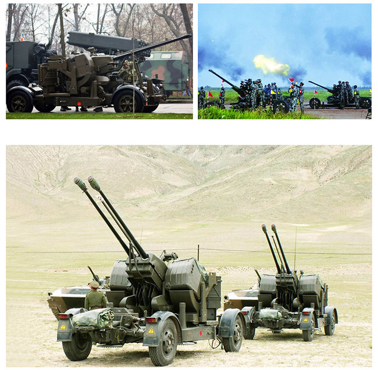 凯迪威合金模型90式高射炮双管连射机关炮防空炮中国军事模型