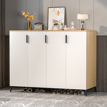 Shoe rack household entrance large capacity small apartment storage locker simple modern balcony Nordic simple shoe cabinet