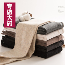 Leggings womens spring and autumn thin section plus fat plus leggings womens fat mm200 pounds solid cotton socks Japanese milk coffee step