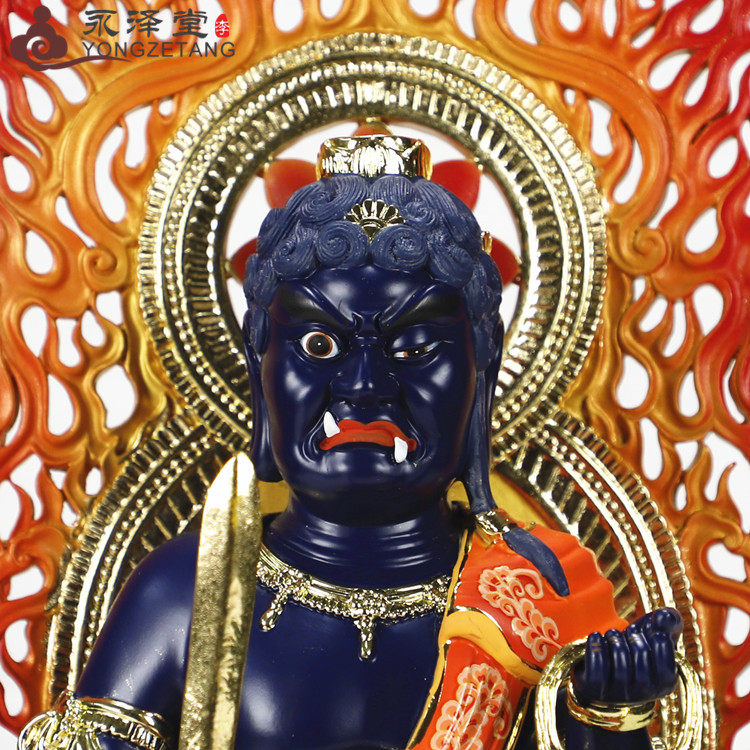永泽堂16寸不动明王属鸡本命佛八大守护神宝莲不动明王菩萨