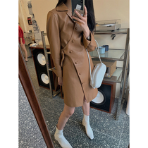 CC fur human stunner 2020 imported sheep leather light ripening Wind Autumn leather jacket women
