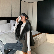 CC fur 2020 Autumn and Winter new fur one vest fur coat young women