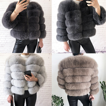 2021 new style real fur coat 100% natural fur jacket female