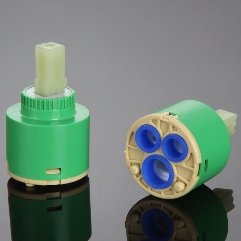 龙头阀芯陶瓷混水阀芯水龙头配件 冷热阀芯 35/40mm 龙头上水阀芯