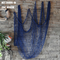 Wooden anchor Mediterranean fishing net combination wall wall decoration creative home sofa background wall pendant soft decoration