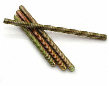 全牙螺杆 m6*20-m6*100 全螺丝杆牙条家具五金双头牙杆彩锌牙柱