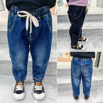 Boys jeans autumn baby trousers foreign childrens pants tide childrens casual leg pants Korean childrens clothing tide