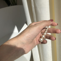 TWOR exclusive custom favorite shiny pearl hairclip high-end feel good with one-word clip handmade retro