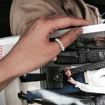 TWOR handmade American 14K gold ring natural freshwater pearl original exquisite custom ins style