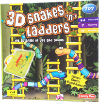 Snake and Ladder chess 3D snakes ladders parent-child game table toy