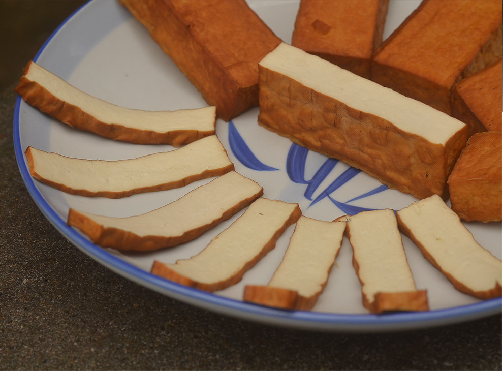 湖南特产攸县农家柴火香干武冈豆制品烟熏香嫩农家手工7片装包邮