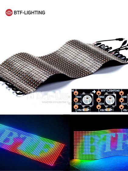 LED 실내 풀 컬러 WS2812B 디스플레이 20x50cm 크기 소프트 RGB 라이트 소스 5V 내장 칩 픽셀 화면 LED 실내 풀 컬러 WS2812B 디스플레이 20x50cm 크기 소프트 RGB 라이트 소스 5V 내장 칩 픽셀 화면