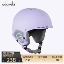 oddivski adult ski helmet women shockproof thermal anti-collision snow helmet men's single board protection equipment 2022