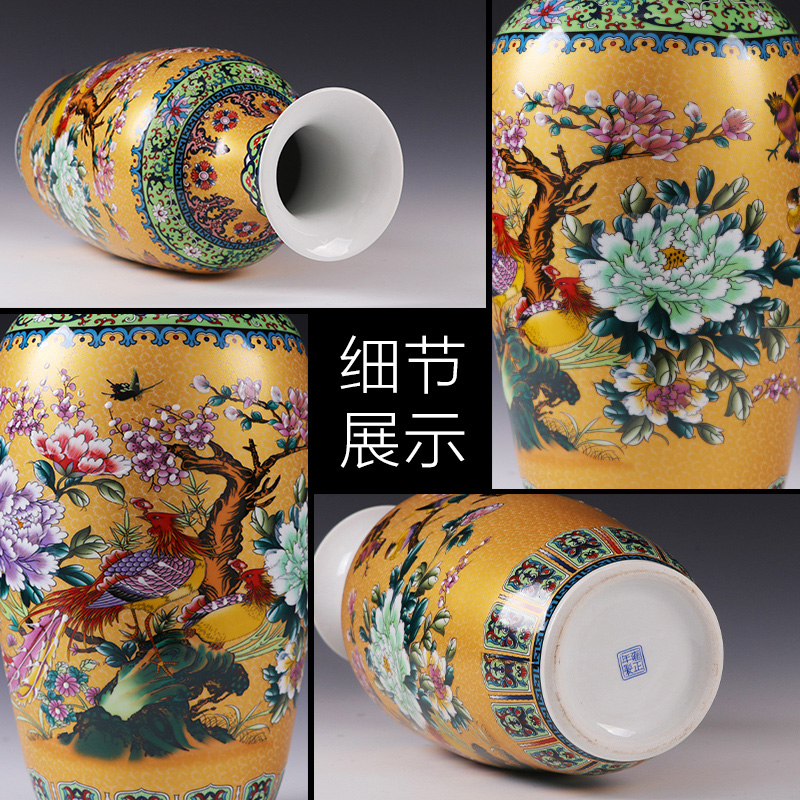 Jingdezhen ceramics of large vase large furnishing articles sitting room flower arranging porcelain Jane European - style decorative household items