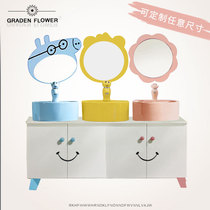Support customized kindergarten childrens sanitary ware cartoon washbasin bathroom cabinet solid wood color washbasin combination