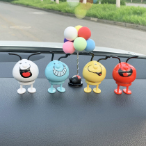 Car accessories happy dog creative interior decoration center console decoration swing head doll cute car supplies