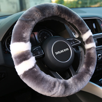 The new Audi A4L A3 A5 A6L A8L Q3 Q5 Q7 winter wool car steering wheel cover cover