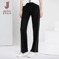 2021 Summer New Fashion Middle Waist Sports Casual Pants Fit Straight Fit Pants Long Pants