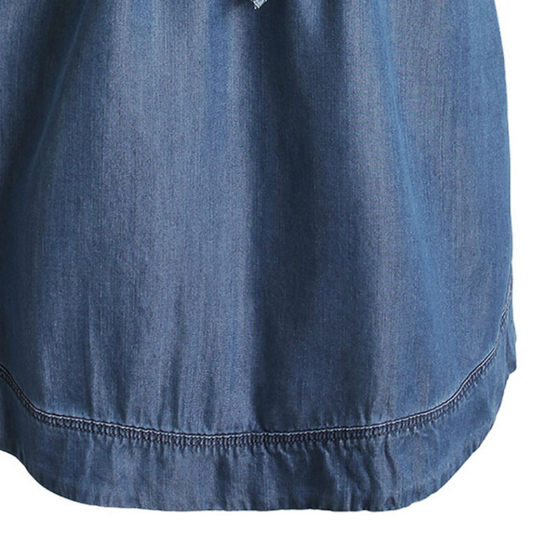 【折】ESPRIT女士休闲时尚款牛仔短袖连衣裙-045EE1E046吊牌价599
