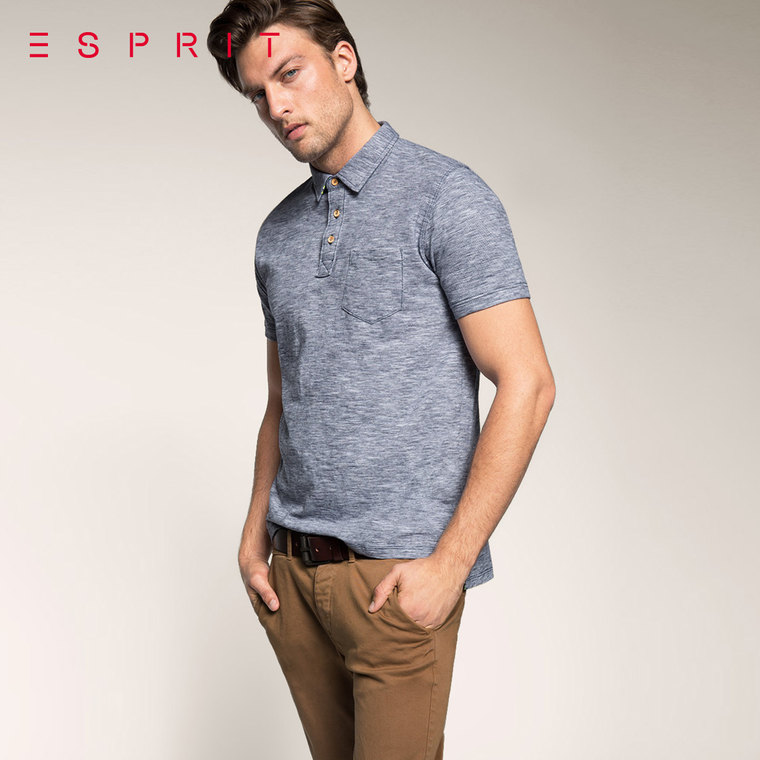 聚 新品ESPRIT 男士时尚休闲短袖Polo衫-075EE2K030吊牌价359