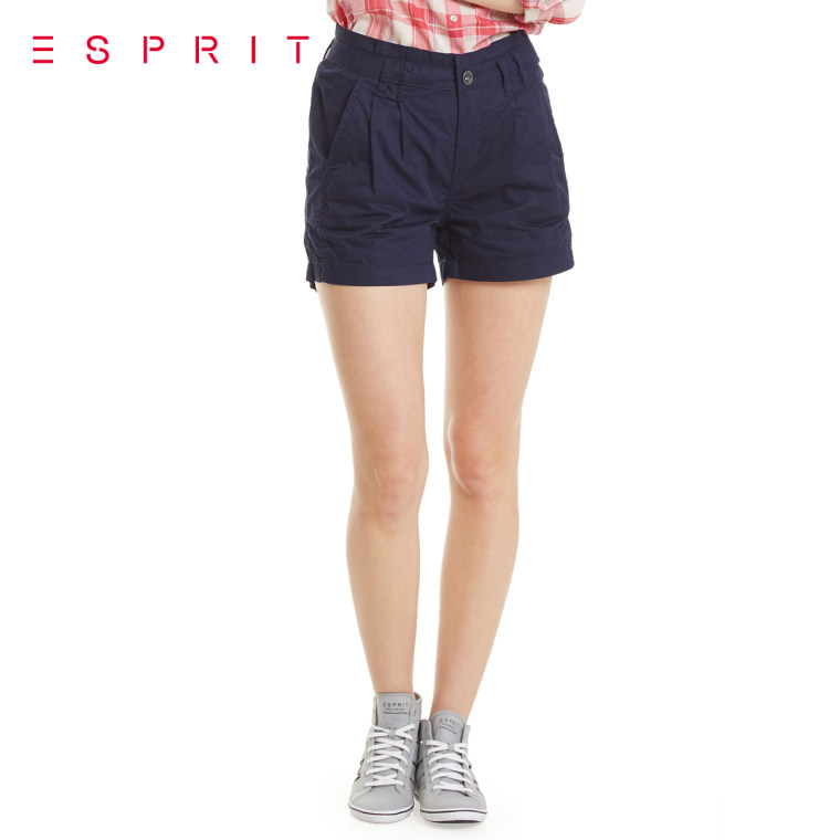 【折】ESPRIT EDC 女士百搭休闲纯色短裤-055CC1C020吊牌价299