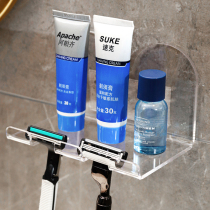 Razor bracket free punching wall-mounted multi-function storage rack bathroom electric manual razor rack