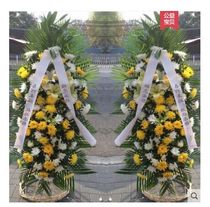 Death memorial flower basket Funeral funeral home Old man death memorial flower basket White matter memorial Send flowers to the city