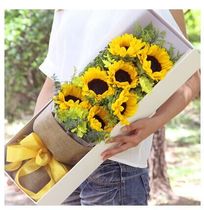 Sunflower gift box Birthday wishes Flowers Shanghai Tongcheng Flowers Express Florist buy flowers Teachers Day Christmas Flowers