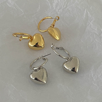 Wearring 2021 new glossy love earrings female long Net red temperament personality fashionable gilded earrings