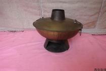 Early production of pure copper cast hanging tin charcoal copper hot pot folk nostalgia second-hand old-fashioned objects bronze items