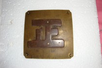 Early production of old copper column old box cabinet lock bronze old objects used nostalgia old furniture antique