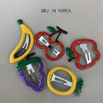 This is the stall big hot sale South Korea imported summer fruit drip oil small bbclip banghai clip children can wear hairclip