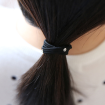 Owner recommends basic Korean hair jewelry with small diamond black Hairband flat leather band