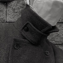 The highlight of the year high-quality texture is the wool-cotton double-breasted coat of true love