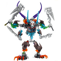 Compatible with LEGO bricks Skeleton Bioshock Scorpion Mask Master puzzle assembly fit MECH robot toy