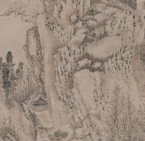 Qingjin Lilly Yings Cold Mountain Confessions Drawing high-definition electronic picture decoration spray-painted identification of the painting material of the country