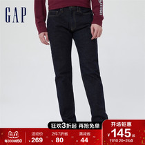 Gap Men's Autumn Winter New Straight Dark Basic Denim Pants 942590 Fashion Solid Casual Pants Trendy