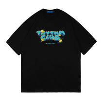 INPRO Korean designer brand personalized letter printing street trendy brand couples Xia Xin round neck 100