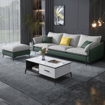 Extremely minimalist light and luxurious modern living room sofa-style tech cloth Nordic ins wind cloth Sofa Small type cloth sofa