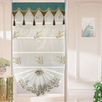 European union Ya French style light luxury embroidery lace window screen European screen curtain Small window bay window study staircase finished curtain