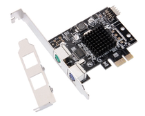 PCI-E transfer PS 2 riser card PCIE transfer PS2 expansion card PS 2 keyboard mouse riser card PCIE PS2