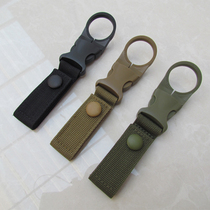 Outdoor products EDC nylon webbing Quick access water bottle buckle Bottle hanging beverage bottle buckle Mineral water bottle quick hanging carabiner