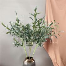Simulation olive branch leaves Holly Banyan tree leaf maple leaf soap horn leaf simulation plant wedding flower arrangement wall decoration olive branch